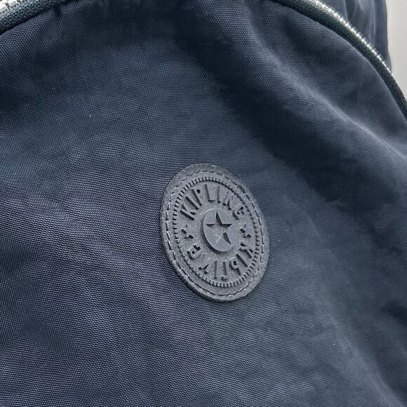 Kipling Large Unisex True Blue Backpack With Monkey Keychain Charm - Picture 2 of 12